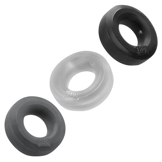 Hunkyjunk HUJ3 Silicone C-Rings (3 Pack) - Tar Multi