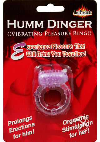 Humm Dinger Vibrating Cockring - Magenta