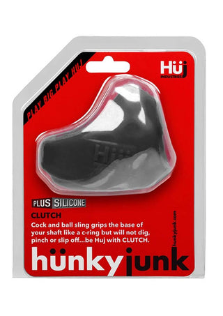 Hunkyjunk Clutch Silicone Cock/Ball Sling - Tar