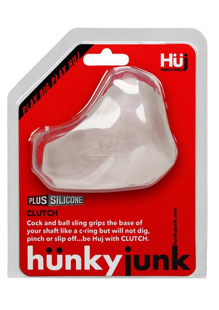 Hunkyjunk Clutch Silicone Cock/Ball Sling - Ice