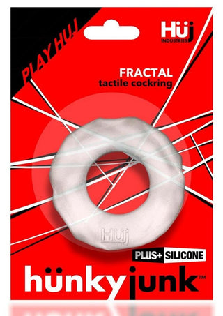 Hunkyjunk - Fractal Tactile Cockring - Clear Ice