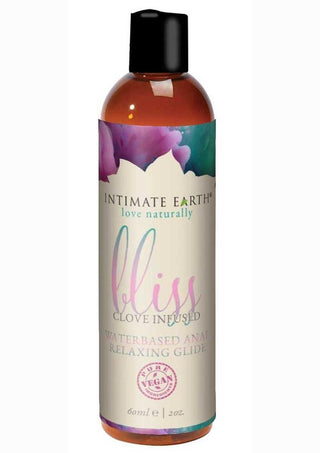 Intimate Earth Bliss Anal Relaxing Water Based Glide Lubricant 8oz
