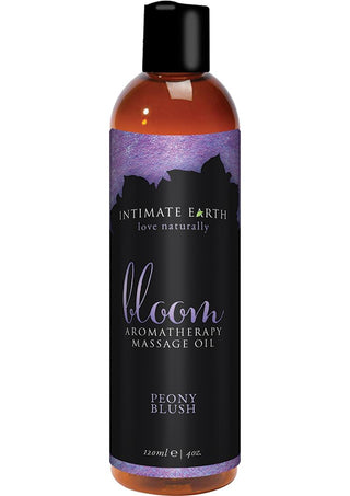 Intimate Earth - Bloom Aromatherapy Massage Oil Peony Blush 4oz