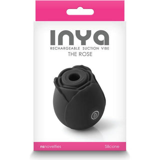 Inya The Rose Silicone Rechargeable Clitoral Stimulator - Black - Circus of Books