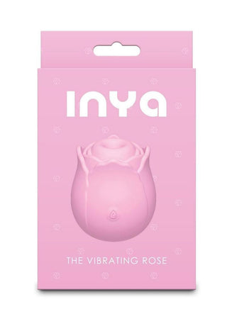 INYA The Vibrating Rose Rechargeable Silicone Clitoral Stimulator - Pink