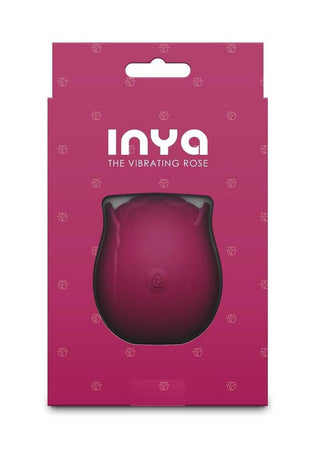 INYA The Vibrating Rose Rechargeable Silicone Clitoral Stimulator - Red