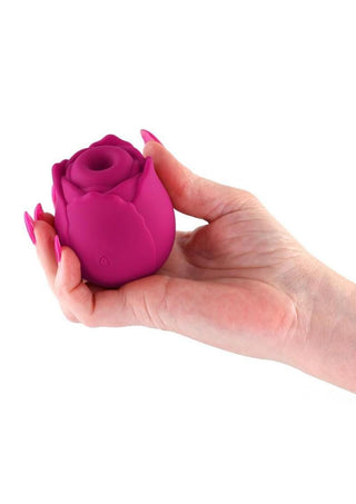 INYA The Vibrating Rose Rechargeable Silicone Clitoral Stimulator - Pink