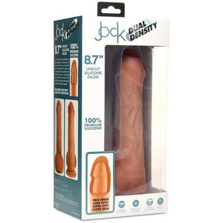 Jock - Dual Density Uncut Silicone Dildo 8.7in - Caramel - Circus of Books