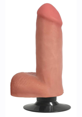 JOCK Vibrating Dildo with Balls 11in - Chocolate