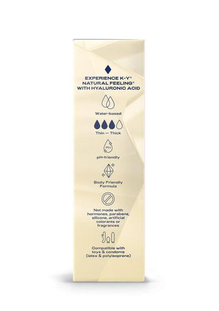 K-Y Hydrate Natural Feeling Moisturizing Water Based Lubricant with Hyaluronic Acid