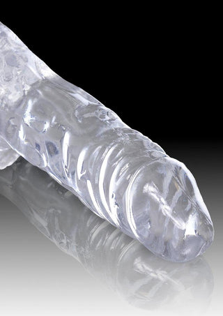 King Cock Clear Dildo with Balls 6in - Clear