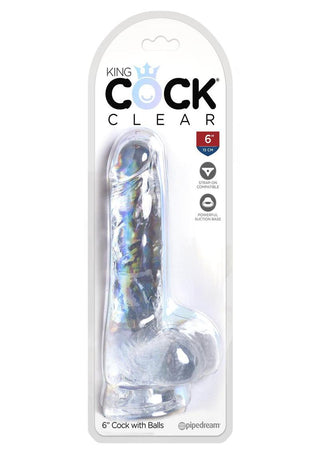 King Cock w/ balls 12" - Vanilla