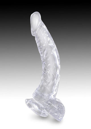 King Cock w/ balls 8" - Vanilla