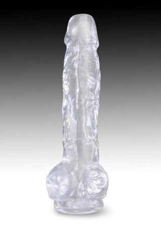 King Cock w/ balls 8" - Chocolate