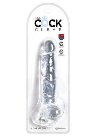 King Cock w/ balls 8" - Chocolate