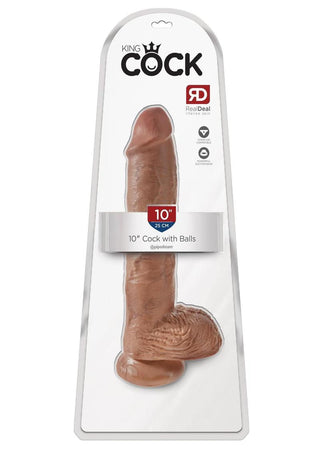 King Cock Clear Dildo with Balls 5in - Clear