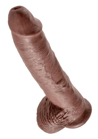 King Cock Clear Dildo with Balls 5in - Clear