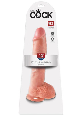 King Cock w/ balls 9" - Chocolate