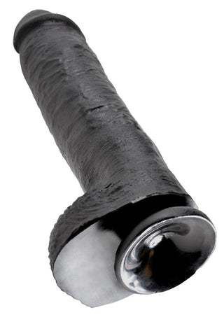 King Cock Dildo with Balls 9in - Chocolate