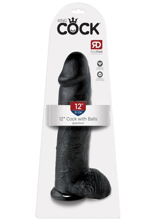 King Cock w/ balls 8" - Vanilla