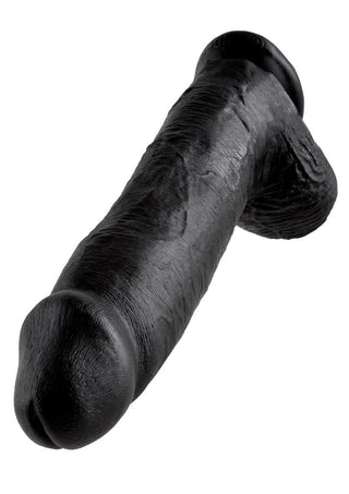 King Cock w/ balls 12" - Vanilla
