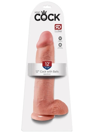 King Cock w/ balls 9" - Tan