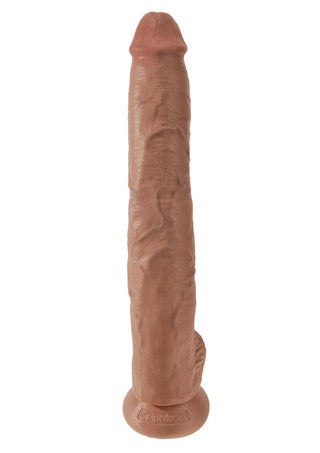King Cock w/ balls 9" - Tan