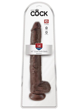 King Cock Clear Dildo with Balls 5in - Clear