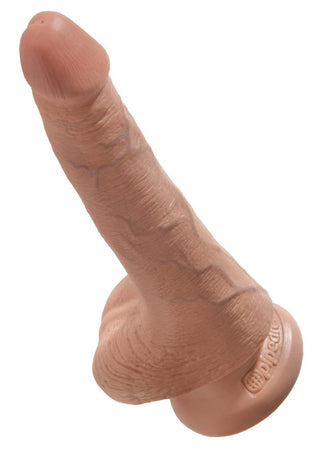 King Cock Clear Dildo with Balls 4in - Clear