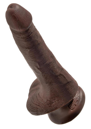 King Cock w/ balls 8" - Tan