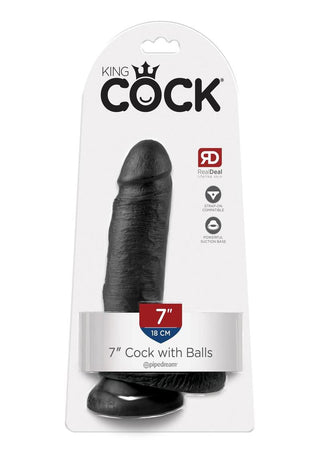 King Cock w/ balls 8" - Tan
