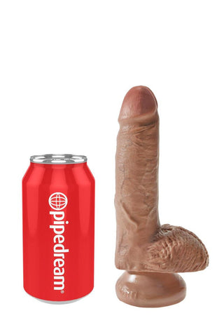 King Cock w/ balls 9" - Tan