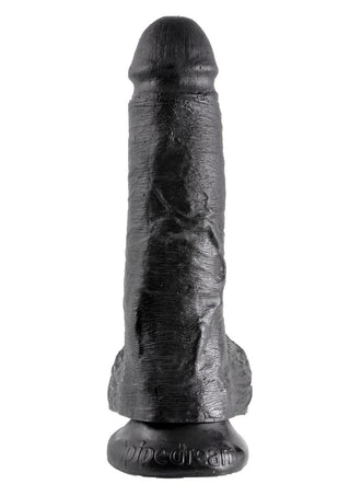 King Cock w/ balls 8" - Chocolate