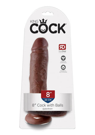 King Cock w/ balls 9" - Tan