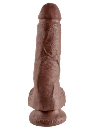 King Cock w/ balls 9" - Chocolate