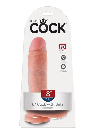 King Cock w/ balls 7" - Tan