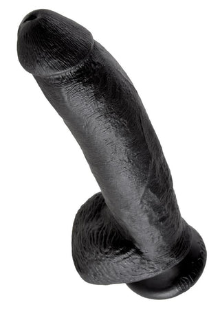King Cock Clear Dildo with Balls 6in - Clear