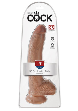 King Cock Clear Dildo with Balls 6in - Clear