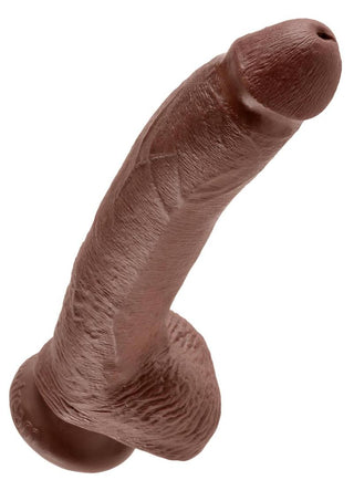 King Cock Clear Dildo with Balls 8in - Clear