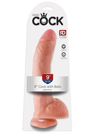 King Cock Clear Dildo with Balls 6in - Clear