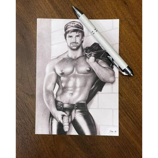 Kweer Cards / Peachy Kings - Tom of Finland Postcard "CHAPS" - Circus of Books