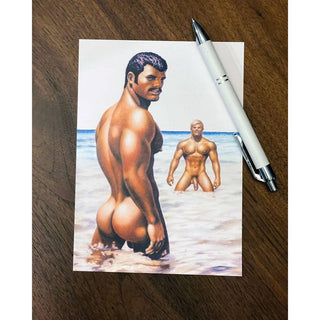 Kweer Cards / Peachy Kings - Tom of Finland Postcard "TIDE IS HIGH" - Circus of Books