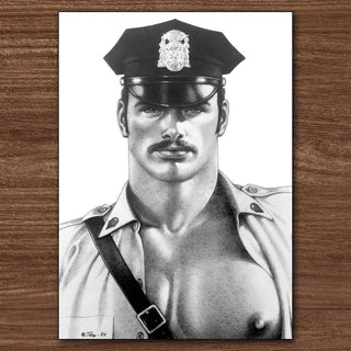 Kweer Cards / Peachy Kings - Tom of Finland Postcard "TOM's COP" - Circus of Books