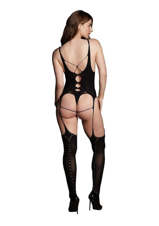 Le Desir Elara VII Bodystocking with Open Cups