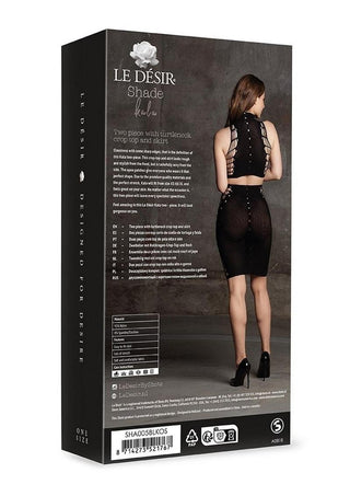 Le Desir Kala XXXVII Two Piece with Turtleneck, Crop Top and Skirt