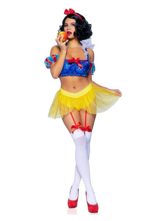 Leg Avenue Bad Apple Shimmer Halter Bandeau 3-Piece Costume