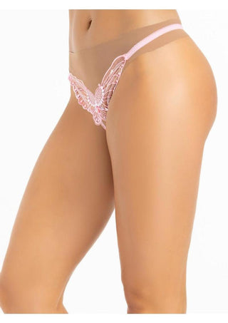 Leg Avenue Butterfly Crotchless with Pearl Sequin Detail