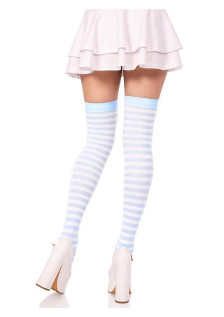 Leg Avenue Nylon Stocking with Stripe