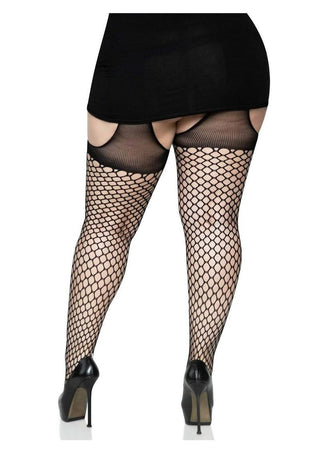 Leg Avenue Addison Oval Net Suspender Hose
