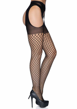 Leg Avenue Addison Oval Net Suspender Hose